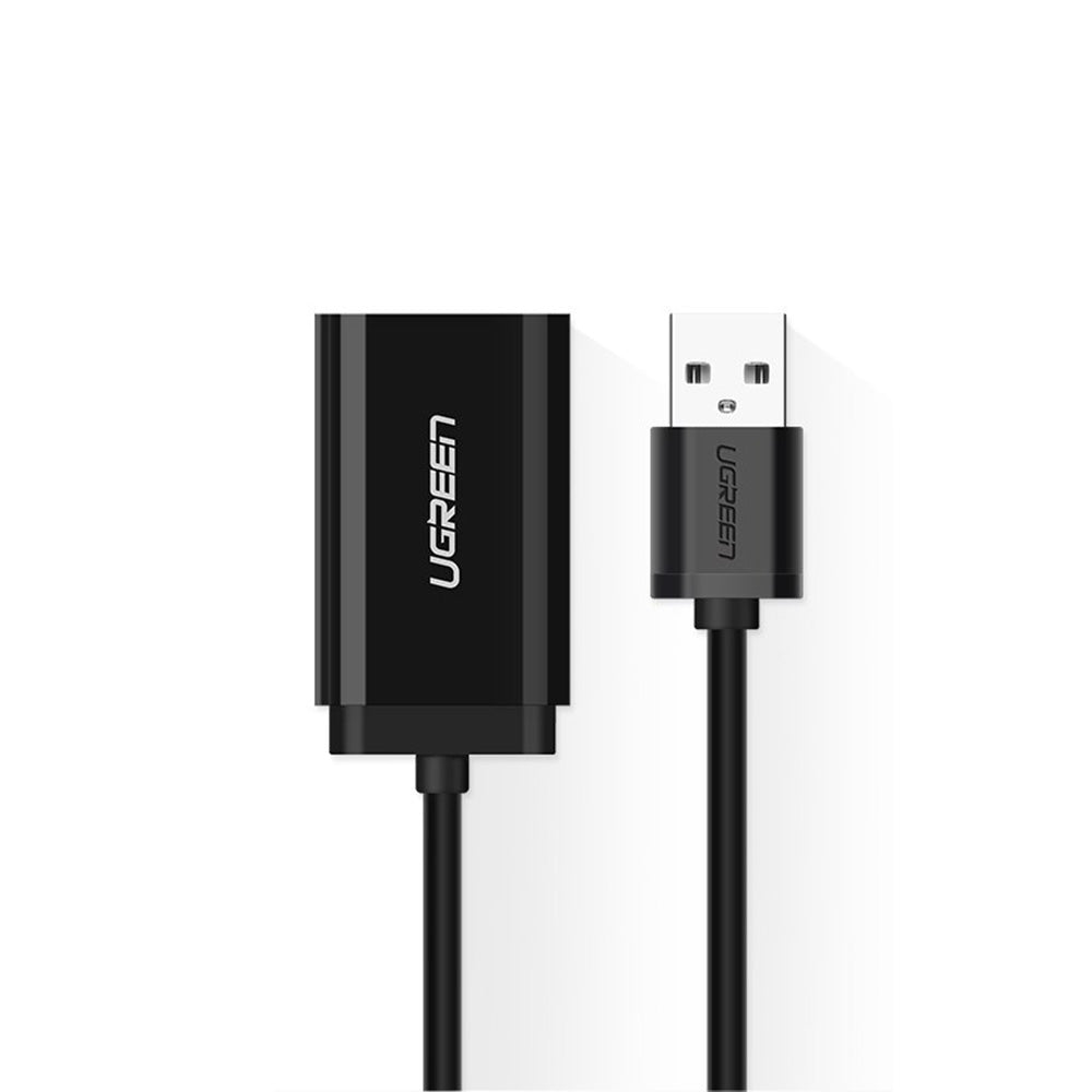Ugreen - External Sound Adapter US205 (30724) - USB2.0 to Headphone Jack, Microphone Jack, Immersive Effects, 0.2m - Bla
