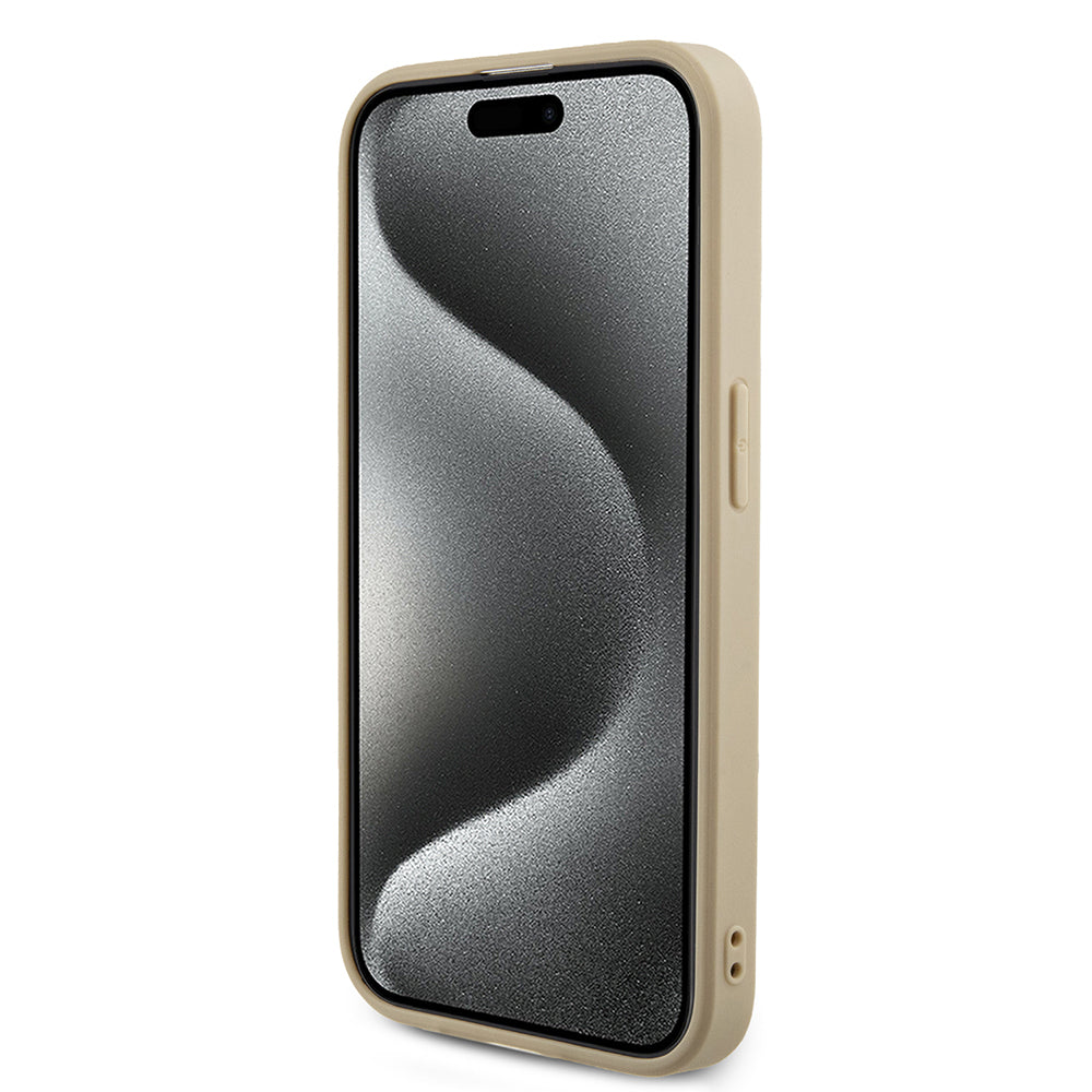 Guess - Saffiano Iridescent Script (GUHCP15LPSAIRSD) - iPhone 15 Pro - Gold
