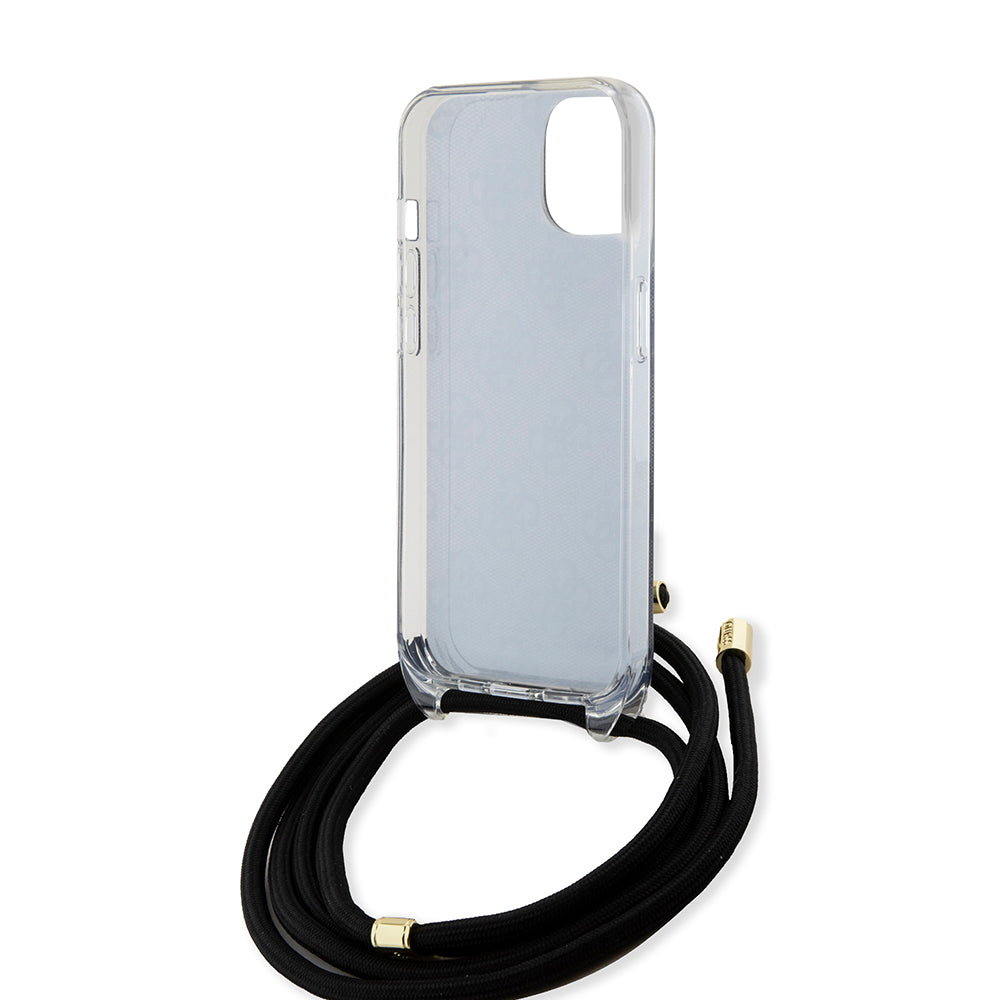 Guess - Crossbody Cord 4G Print (GUHCP15SHC4SEK) - iPhone 15 - Black