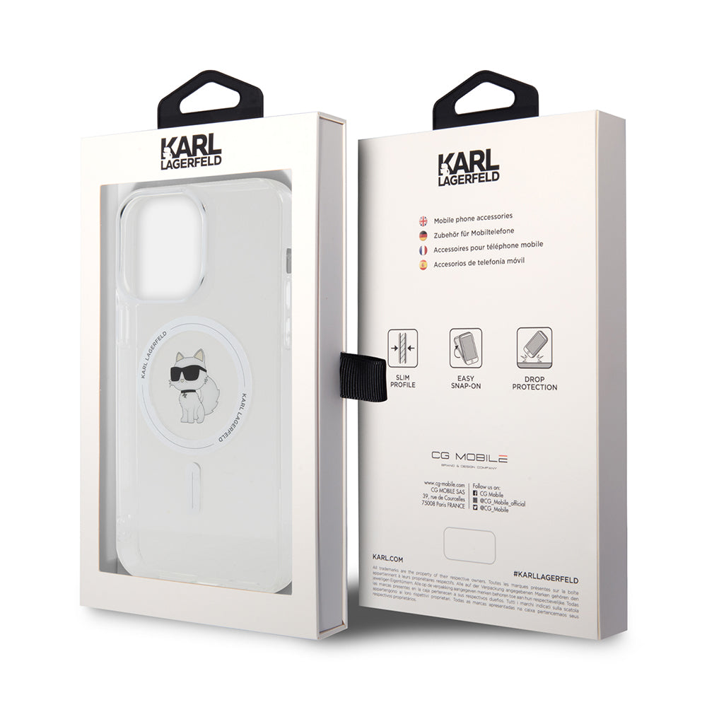 Karl Lagerfeld - IML MagSafe (KLHMP14XHFCCNOT) - iPhone 14 Pro Max - Transparent Choupette