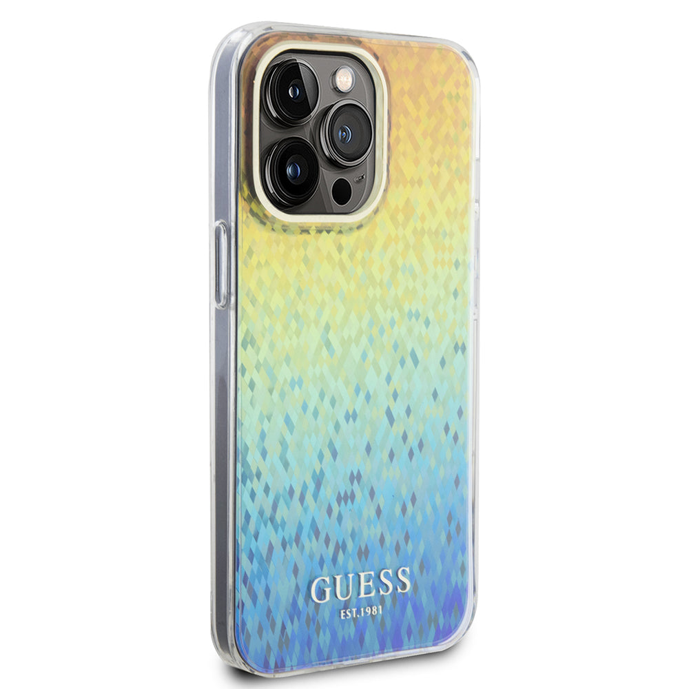 Guess - Hardcase IML Faceted Mirror Disco Iridescent (GUHCP15XHDECMI) - iPhone 15 Pro Max - Multicolour