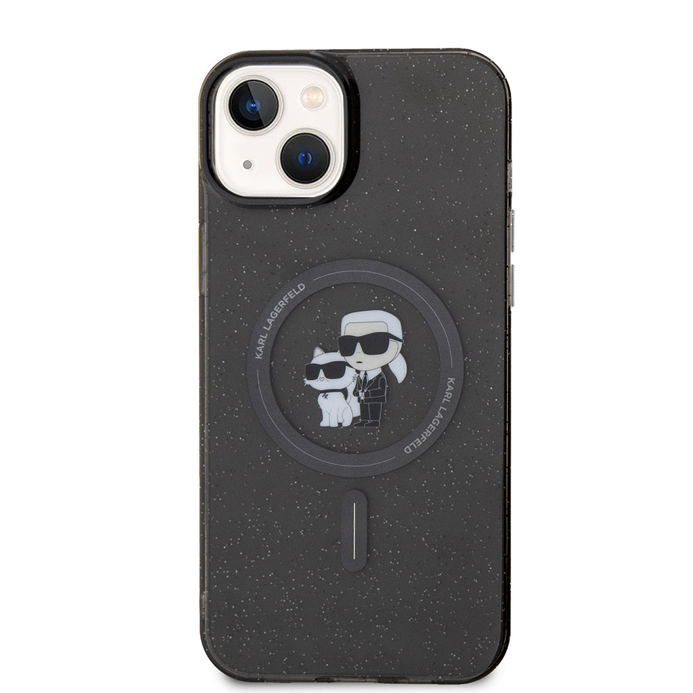 Karl Lagerfeld - Glitter MagSafe (KLHMP15MHGKCNOK) - iPhone 15 Plus - Karl&Choupette
