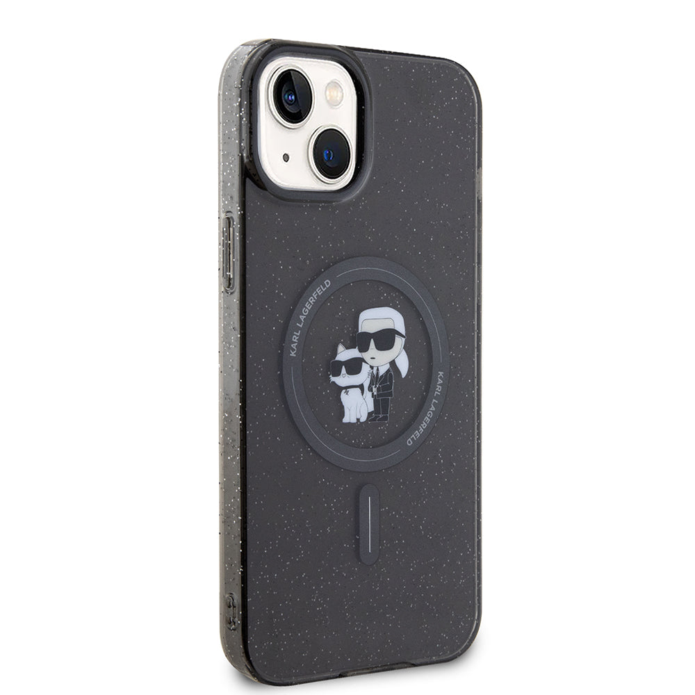 Karl Lagerfeld - Glitter MagSafe (KLHMP15MHGKCNOK) - iPhone 15 Plus - Karl&Choupette