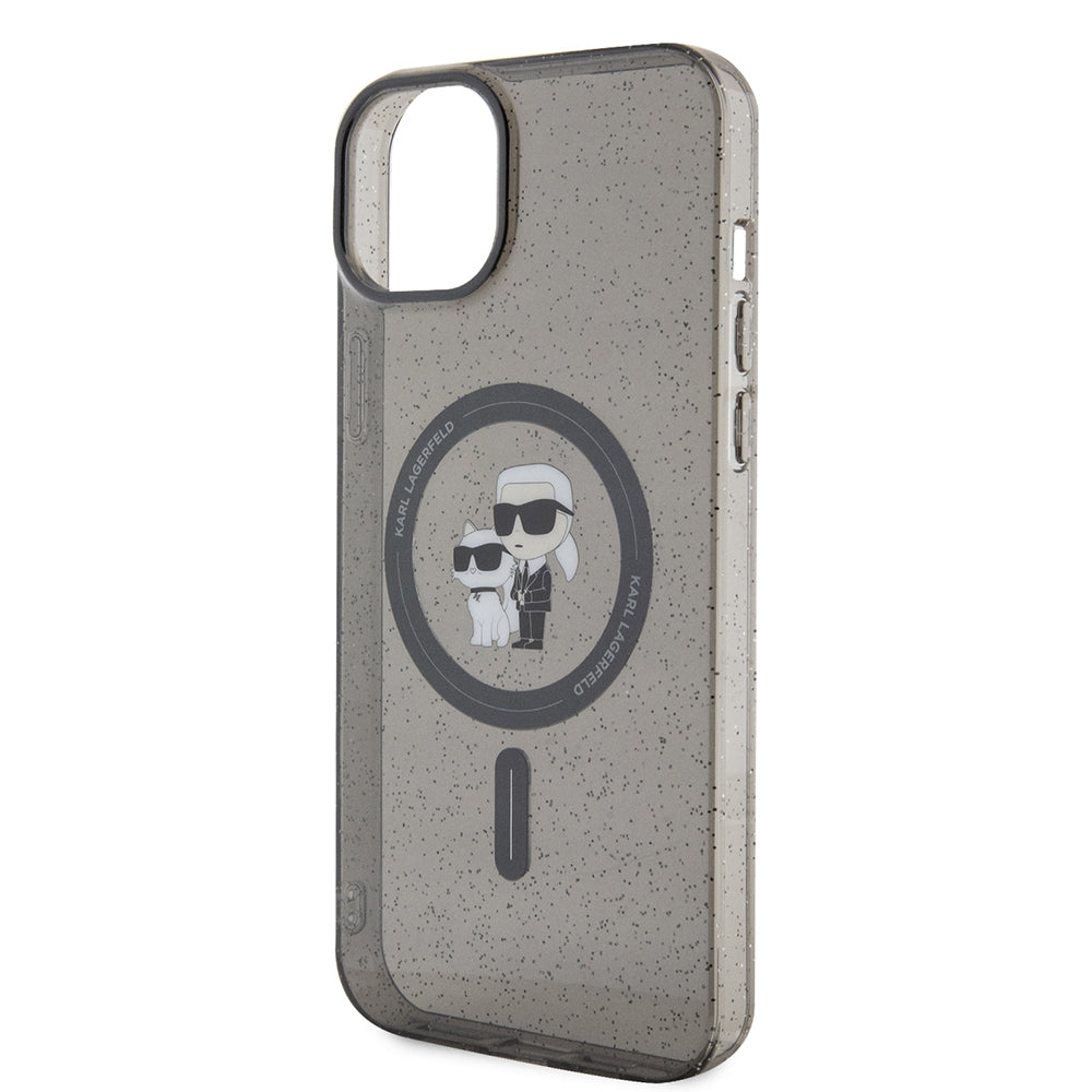 Karl Lagerfeld - Glitter MagSafe (KLHMP15MHGKCNOK) - iPhone 15 Plus - Karl&Choupette