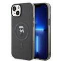 Karl Lagerfeld - IML MagSafe (KLHMP15MHFCKNOK) - iPhone 15 Plus - Black Ikonik