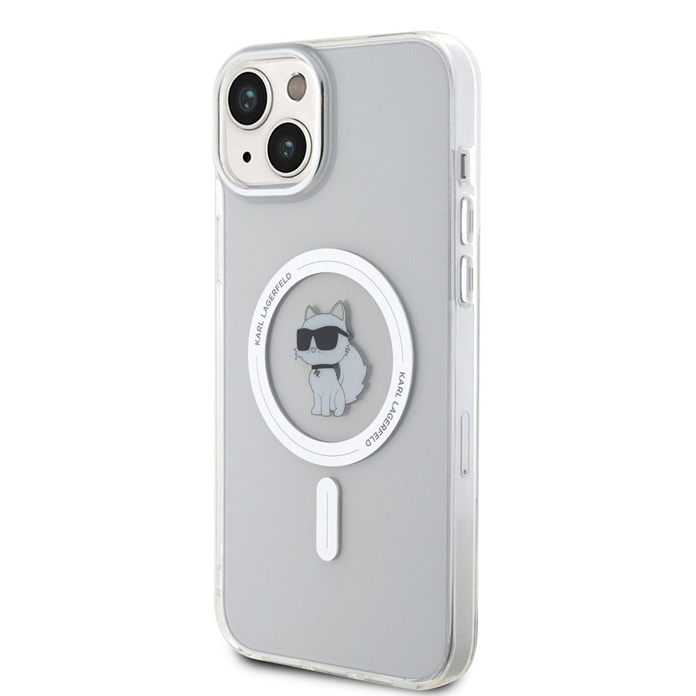Karl Lagerfeld - IML MagSafe (KLHMP15MHFCCNOT) - iPhone 15 Plus - Transparent Choupette