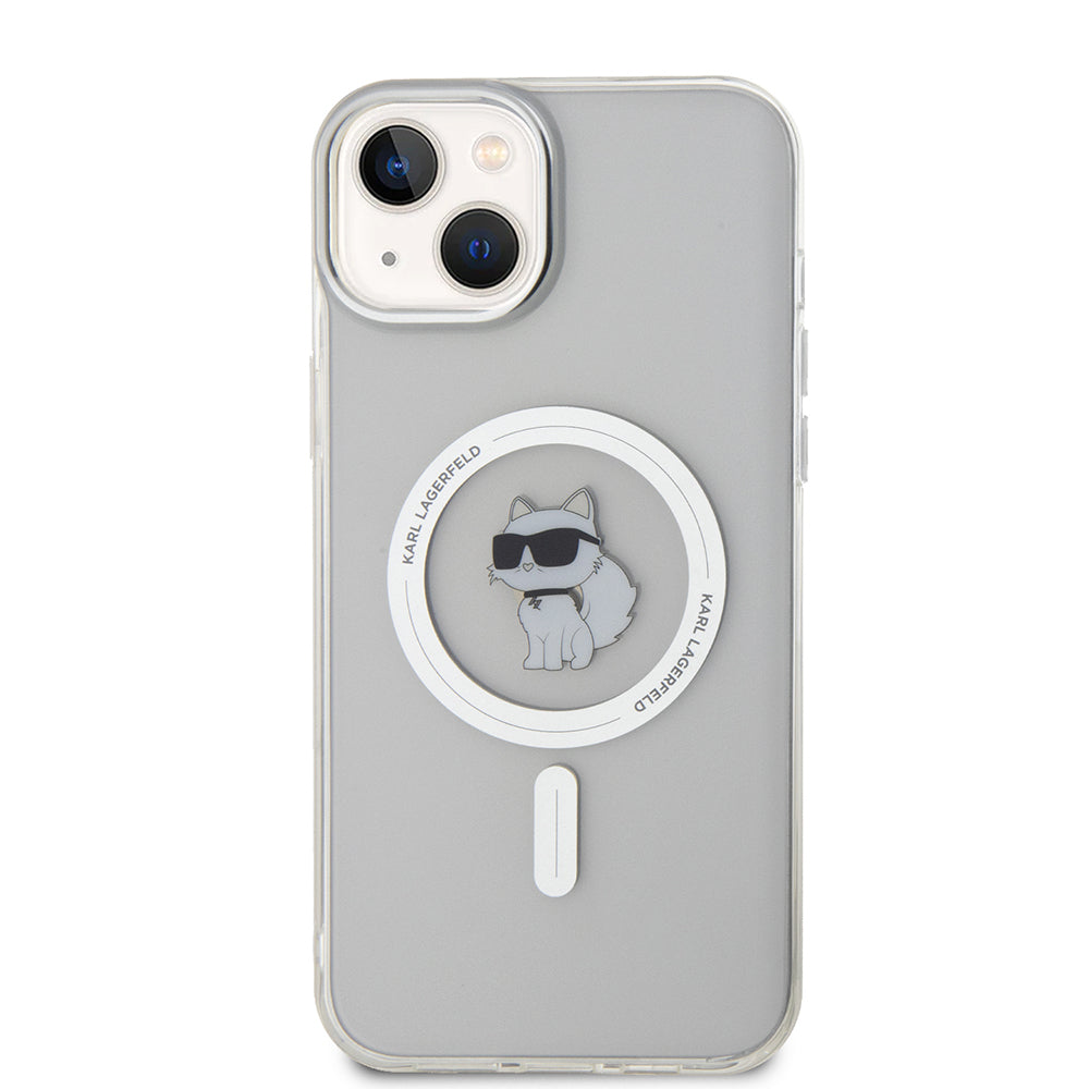Karl Lagerfeld - IML MagSafe (KLHMP15MHFCCNOT) - iPhone 15 Plus - Transparent Choupette