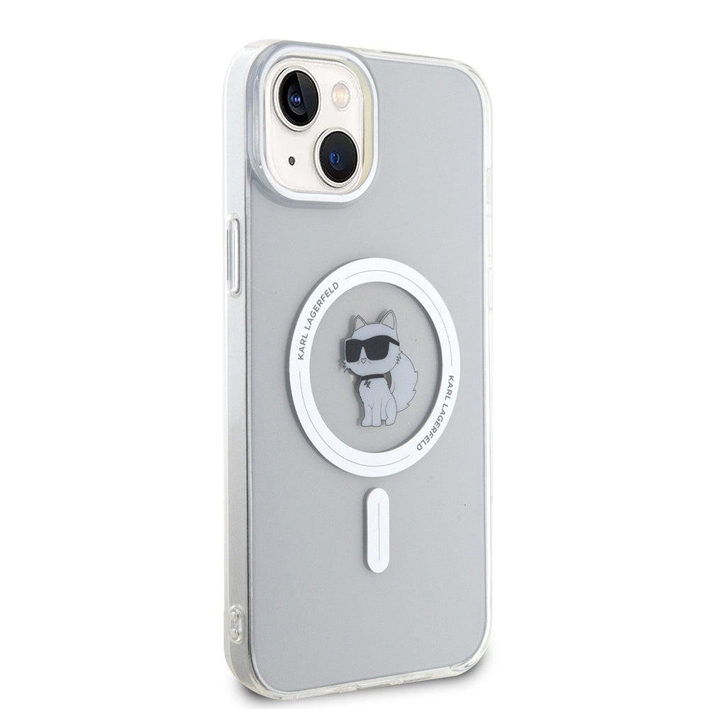 Karl Lagerfeld - IML MagSafe (KLHMP15MHFCCNOT) - iPhone 15 Plus - Transparent Choupette