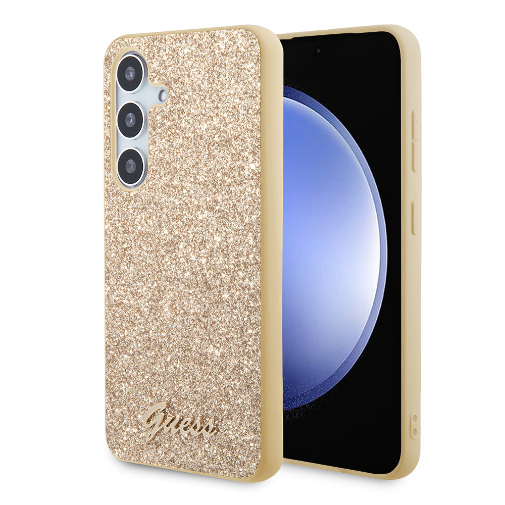 Guess - Glitter Script (GUHCS24MHGGSHD) - Samsung Galaxy S24 Plus - Gold