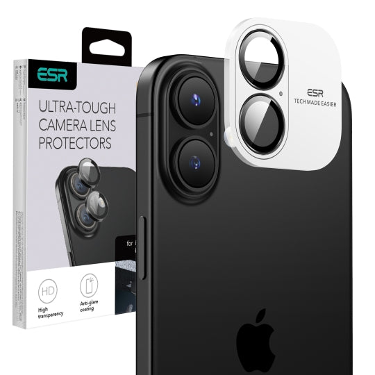 ESR - Armorite Camera Lens Protectors - iPhone 16 / iPhone 16 Plus / iPhone 17 - Black