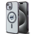 Karl Lagerfeld - IML MagSafe (KLHMP15MHCHNOTK) - iPhone 15 Plus - Transparent Choupette`s Head