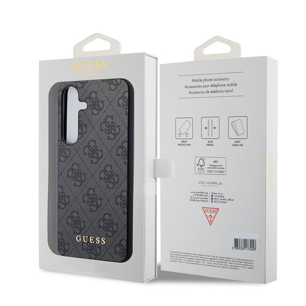 Guess - Hardcase 4G Metal Gold Logo (GUHCS24SG4GFGR) - Samsung Galaxy S24 - Black
