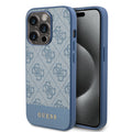 Guess Husa de protectie Guess Hardcase 4G Stripe Collection (GUHCP15LG4GLBL) compatibil cu iPhone 15 Pro, Albastru