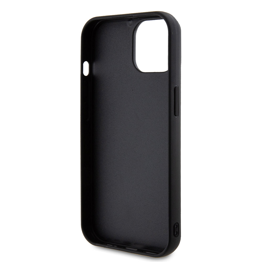 Guess - Quilted Metal Logo (GUHCP15SPSQSQSK) - iPhone 15 - Black