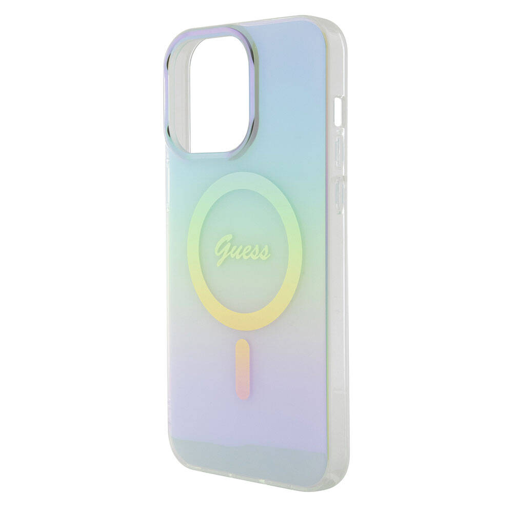 Guess - IML Iridescent MagSafe (GUHMP15XHITSQ) - iPhone 15 Pro Max - Turquoise
