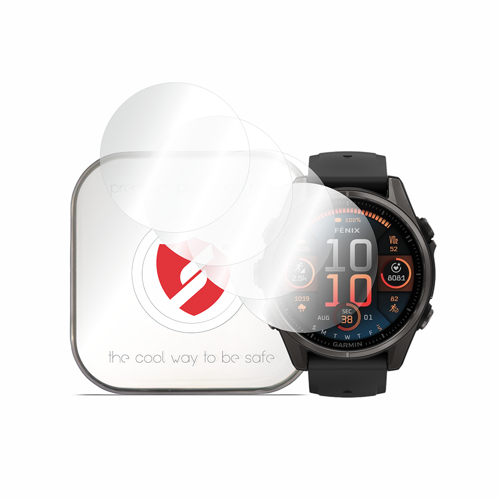 Smart Protection - Premium Classic (4 pack) - Garmin Fenix 8 47mm - Clear