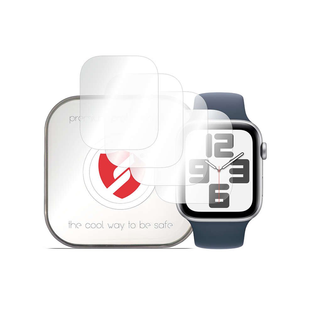 Smart Protection - Premium Classic (4 pack) - Apple Watch 4 / 5 / 6 / SE / SE 2 / SE 3 / 7 / 8 / 9 (44mm / 45mm) - Clear