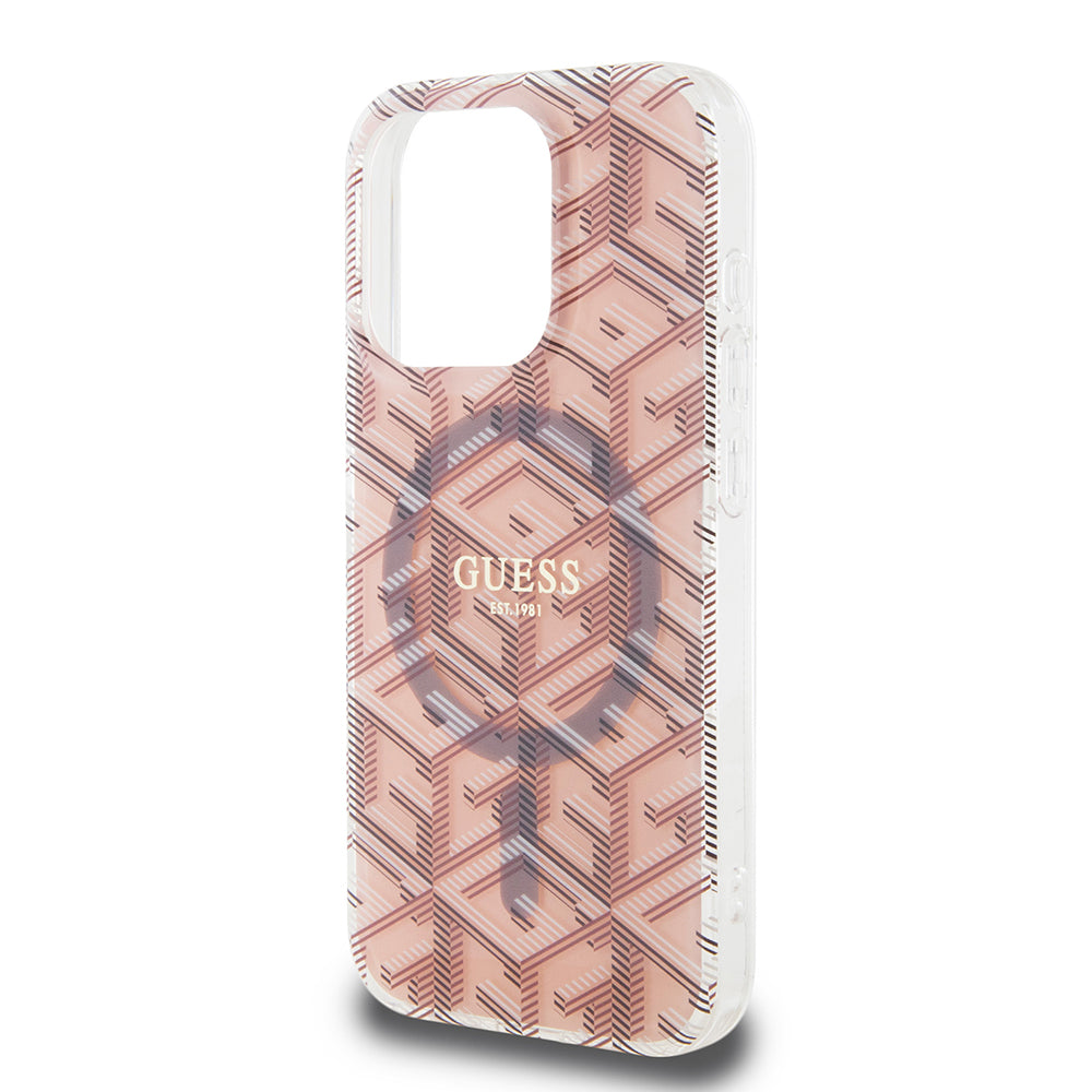 Guess - IML GCube MagSafe (GUHMP15LHGCUSTGP) - iPhone 15 Pro - Pink