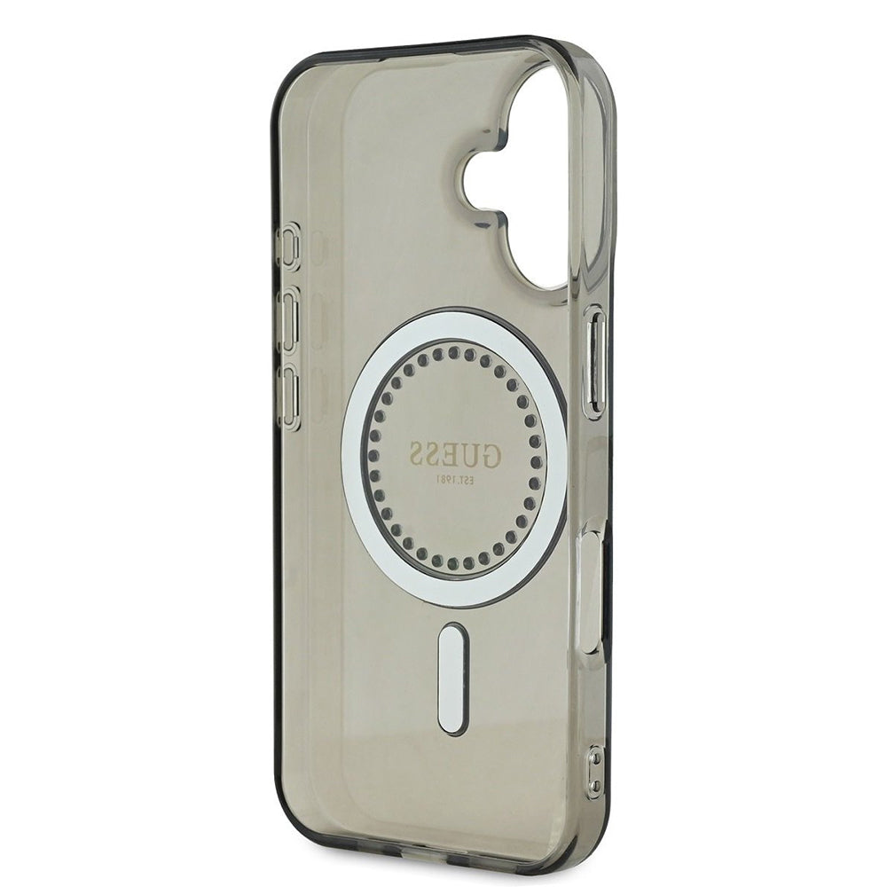 Guess - IML Rhinestones MagSafe (GUHMP16SPFTDTEK) - iPhone 16 - Black