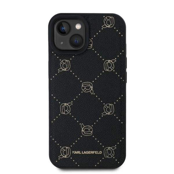 Karl Lagerfeld - Leather MagSafe (KLHMP15SPGKHPHK) - iPhone 15 - Karl Head
