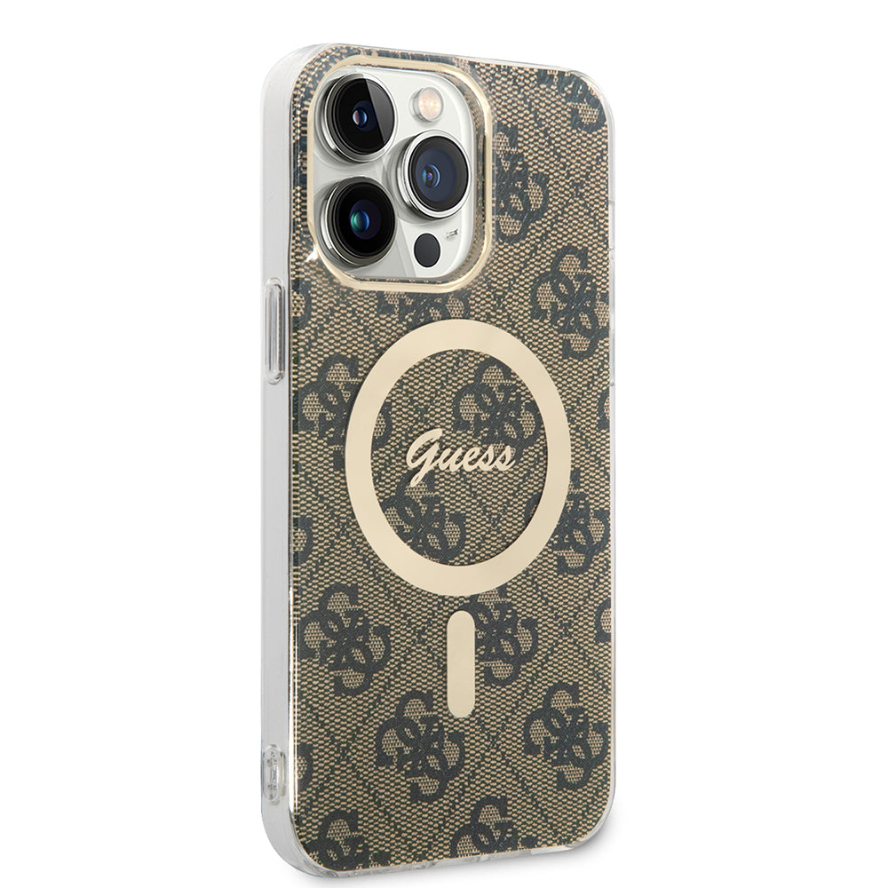 Guess - IML 4G MagSafe (GUHMP15LH4STW) - iPhone 15 Pro - Brown