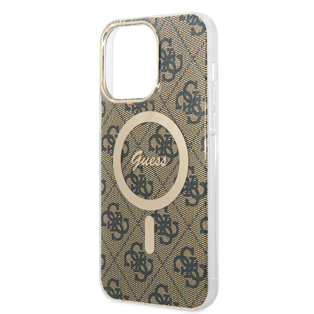 Guess - IML 4G MagSafe (GUHMP15LH4STW) - iPhone 15 Pro - Brown