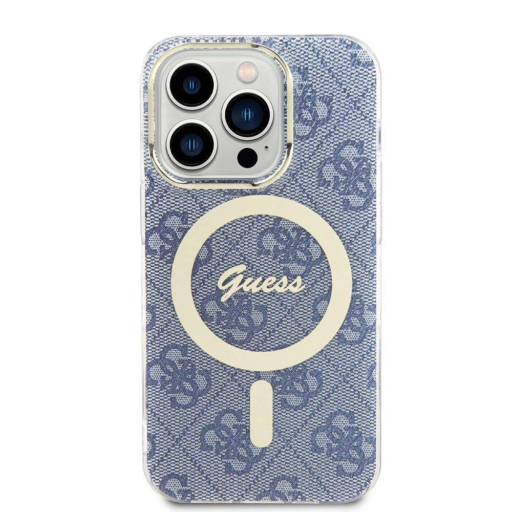 Guess - IML 4G MagSafe (GUHMP15LH4STB) - iPhone 15 Pro - Blue