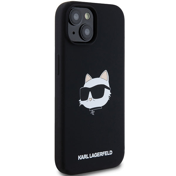 Karl Lagerfeld - Silicone MagSafe (KLHMP15MSCHPPLK) - iPhone 15 Plus - Choupette Head