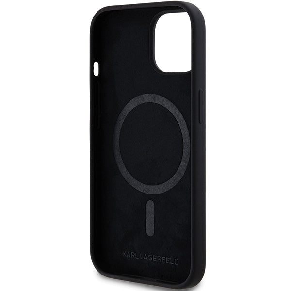 Karl Lagerfeld - Silicone MagSafe (KLHMP15MSCHPPLK) - iPhone 15 Plus - Choupette Head