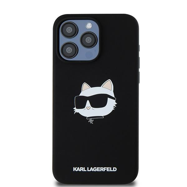 Karl Lagerfeld - Silicone MagSafe (KLHMP15LSCHPPLK) - iPhone 15 Pro - Choupette Head
