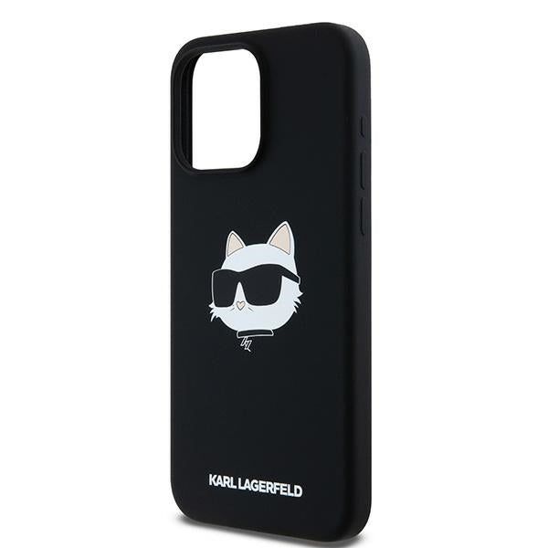 Karl Lagerfeld - Silicone MagSafe (KLHMP15LSCHPPLK) - iPhone 15 Pro - Choupette Head