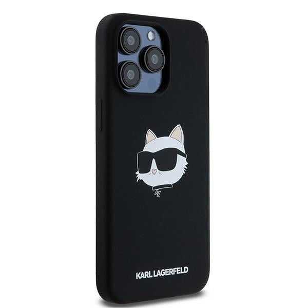 Karl Lagerfeld - Silicone MagSafe (KLHMP15LSCHPPLK) - iPhone 15 Pro - Choupette Head