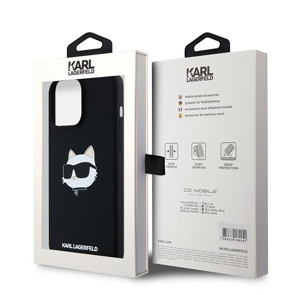 Karl Lagerfeld - Silicone MagSafe (KLHMP15LSCHPPLK) - iPhone 15 Pro - Choupette Head