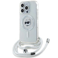 Karl Lagerfeld - IML Crossbody MagSafe (KLHMP14XHCCHNT) - iPhone 14 Pro Max - Transparent Choupette Head&Cord