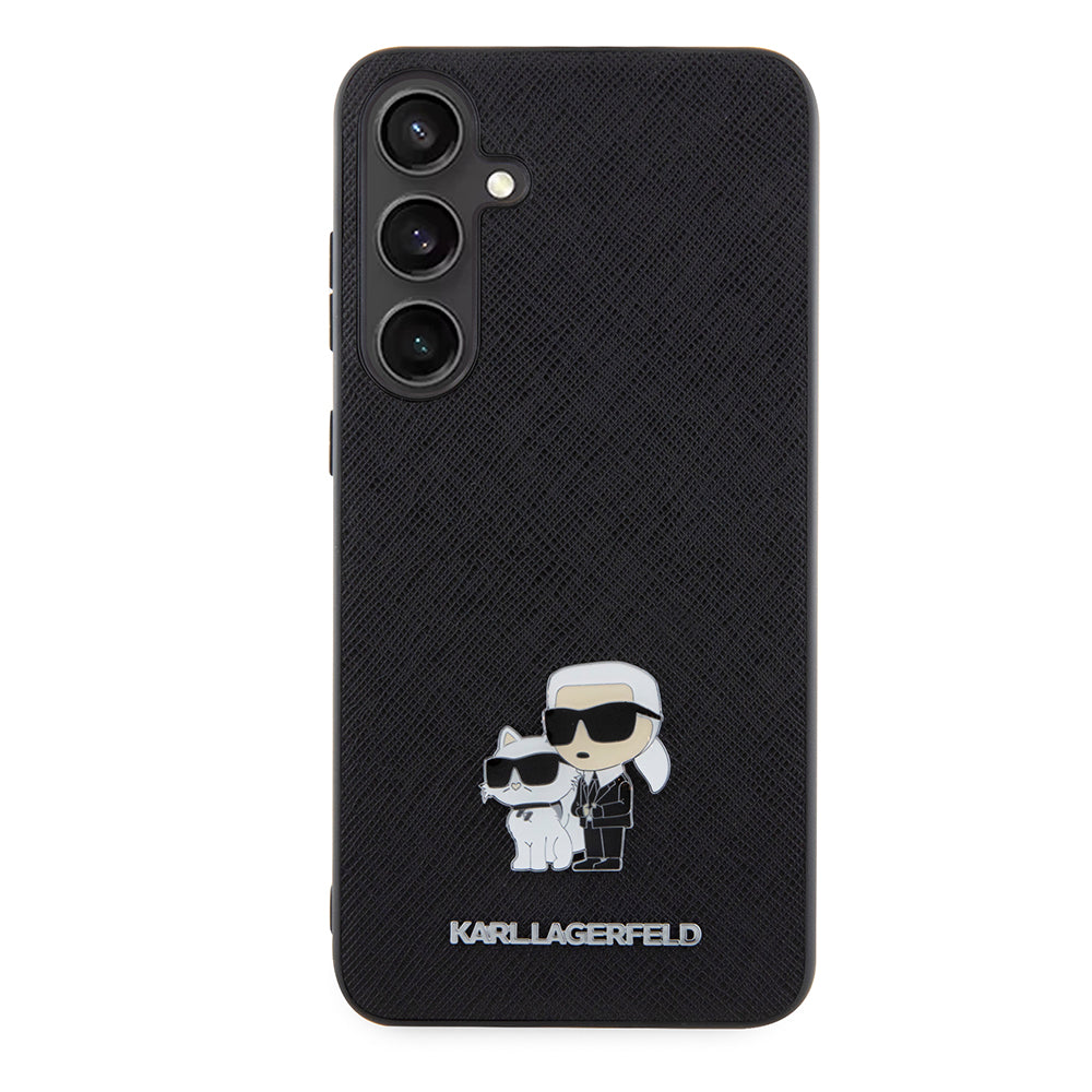 Karl Lagerfeld - Saffiano (KLHCS24MPSAKCMPK) - Samsung Galaxy S24 Plus - Karl&Choupette Metal Pin