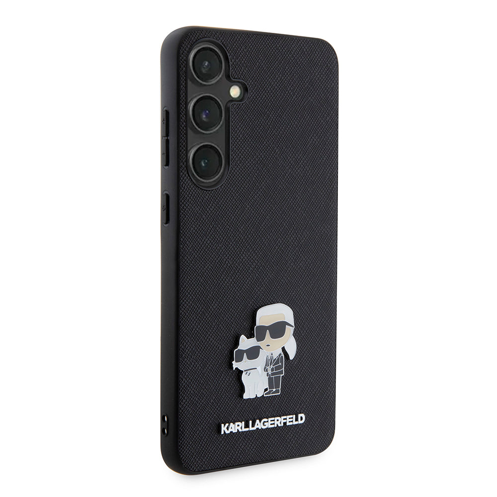 Karl Lagerfeld - Saffiano (KLHCS24MPSAKCMPK) - Samsung Galaxy S24 Plus - Karl&Choupette Metal Pin