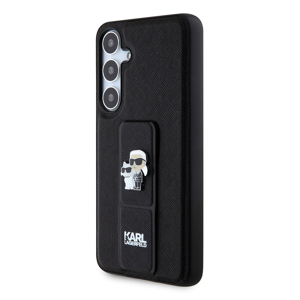 Karl Lagerfeld - Saffiano Gripstand (KLHCS24MGSAKCPK) - Samsung Galaxy S24 Plus - Karl&Choupette