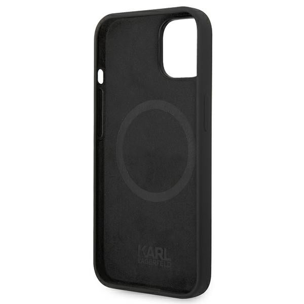 Karl Lagerfeld - Silicone MagSafe (KLHMP14MSLKHBK) - iPhone 14 Plus - Karl`s Head