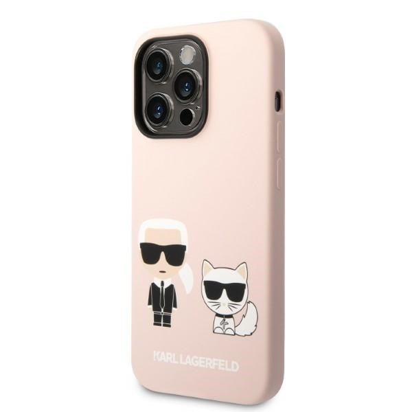 Karl Lagerfeld - Silicone MagSafe (KLHMP14LSSKCI) - iPhone 14 Pro - Light Pink Karl&Choupette