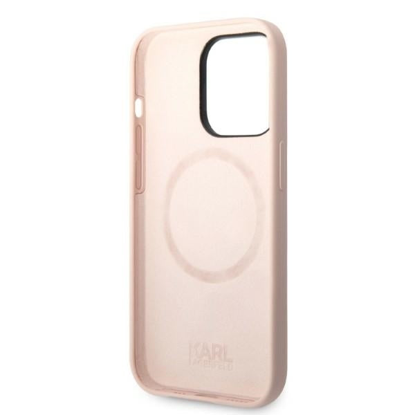Karl Lagerfeld - Silicone MagSafe (KLHMP14LSSKCI) - iPhone 14 Pro - Light Pink Karl&Choupette
