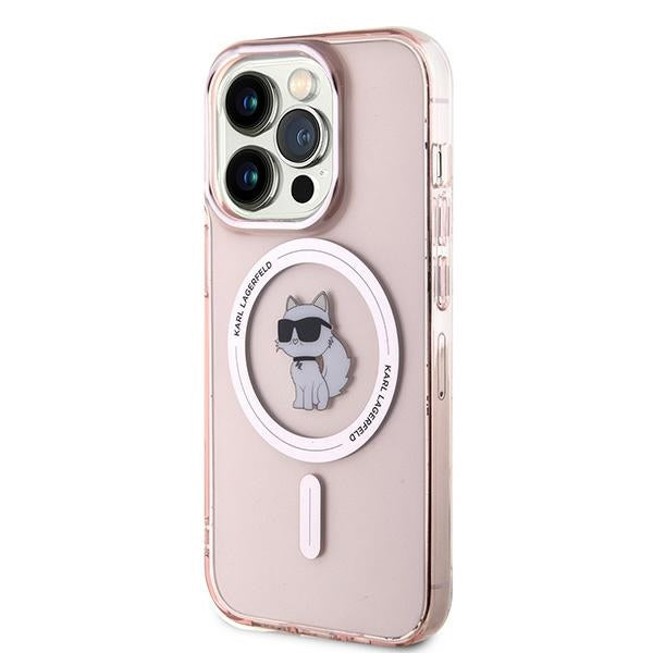 Karl Lagerfeld - IML MagSafe (KLHMP14LHFCCNOP) - iPhone 14 Pro - Pink Choupette