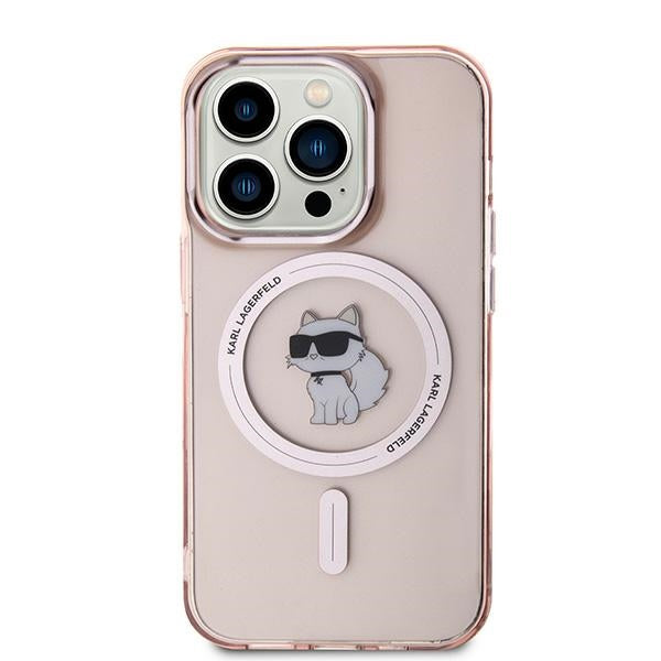 Karl Lagerfeld - IML MagSafe (KLHMP14LHFCCNOP) - iPhone 14 Pro - Pink Choupette