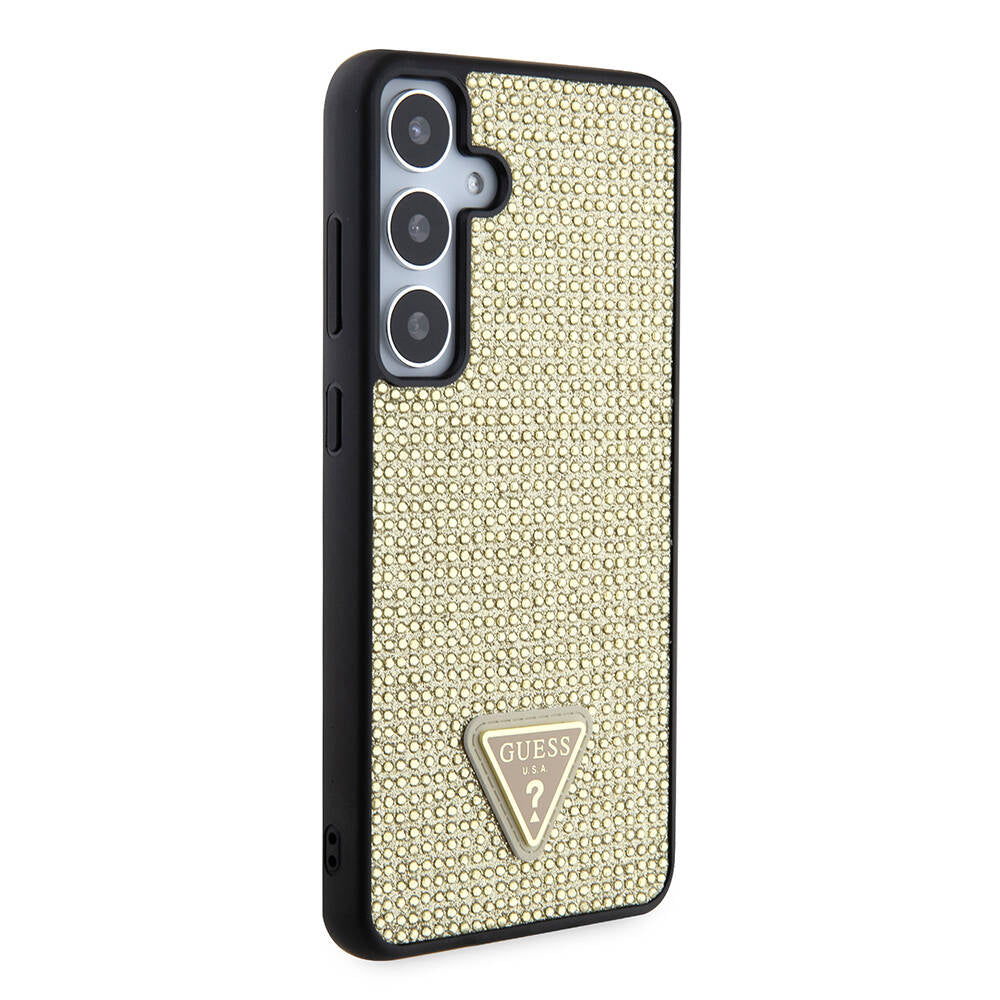Guess - Rhinestone Triangle (GUHCS24MHDGPPD) - Samsung Galaxy S24 Plus - Gold