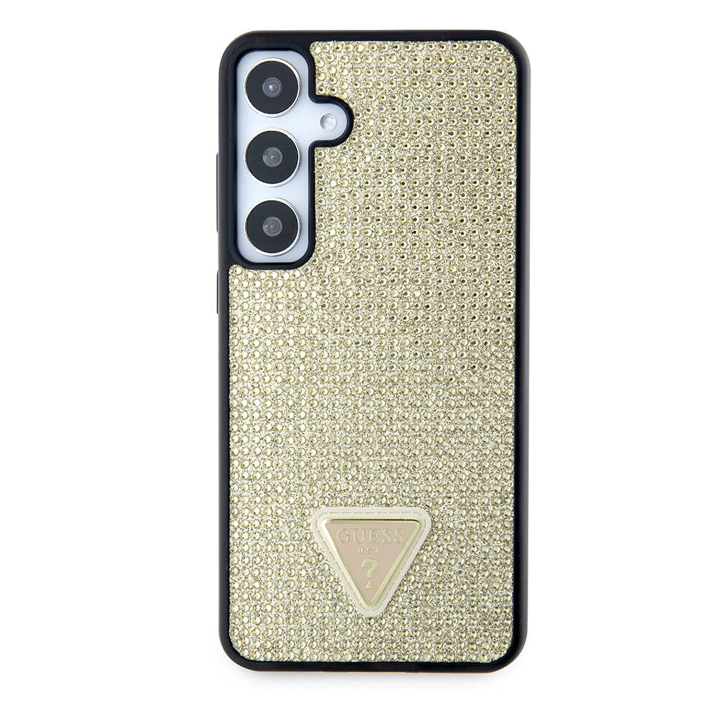 Guess - Rhinestone Triangle (GUHCS24MHDGPPD) - Samsung Galaxy S24 Plus - Gold