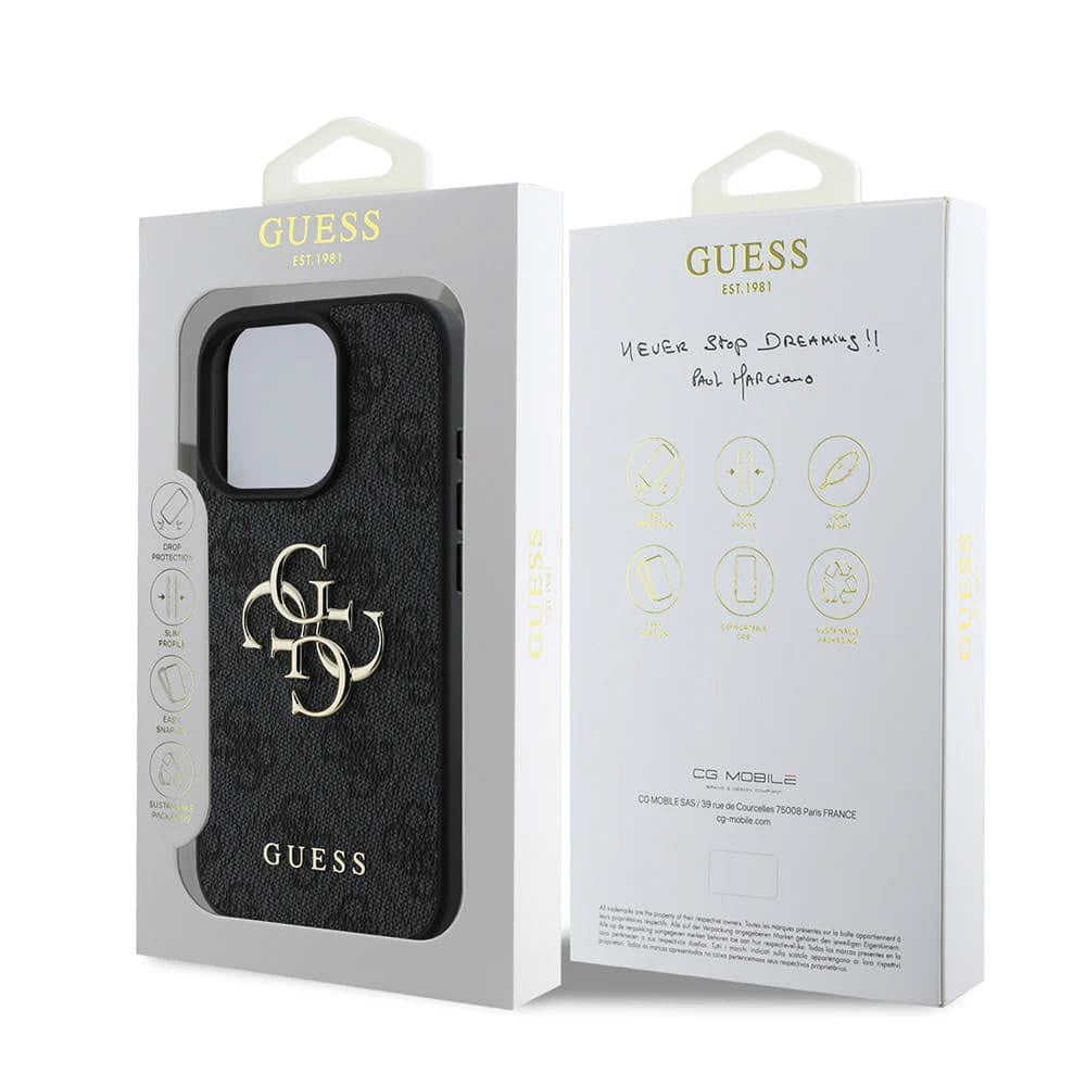 Guess Husa de protectie Guess Hardcase 4G Big Logo (GUHCP16X4GMGGR) compatibil cu iPhone 16 Pro Max, Negru – imagine 7