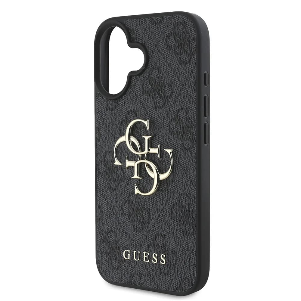 Husa de protectie Guess Hardcase 4G compatibil cu iPhone 16, Negru