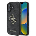 Husa de protectie Guess Hardcase 4G compatibil cu iPhone 16, Negru