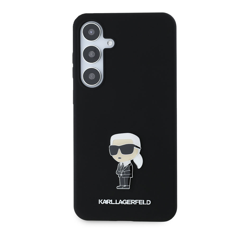 Karl Lagerfeld - Silicone (KLHCS24MSMHKNPK) - Samsung Galaxy S24 Plus - Ikonik Metal Pin