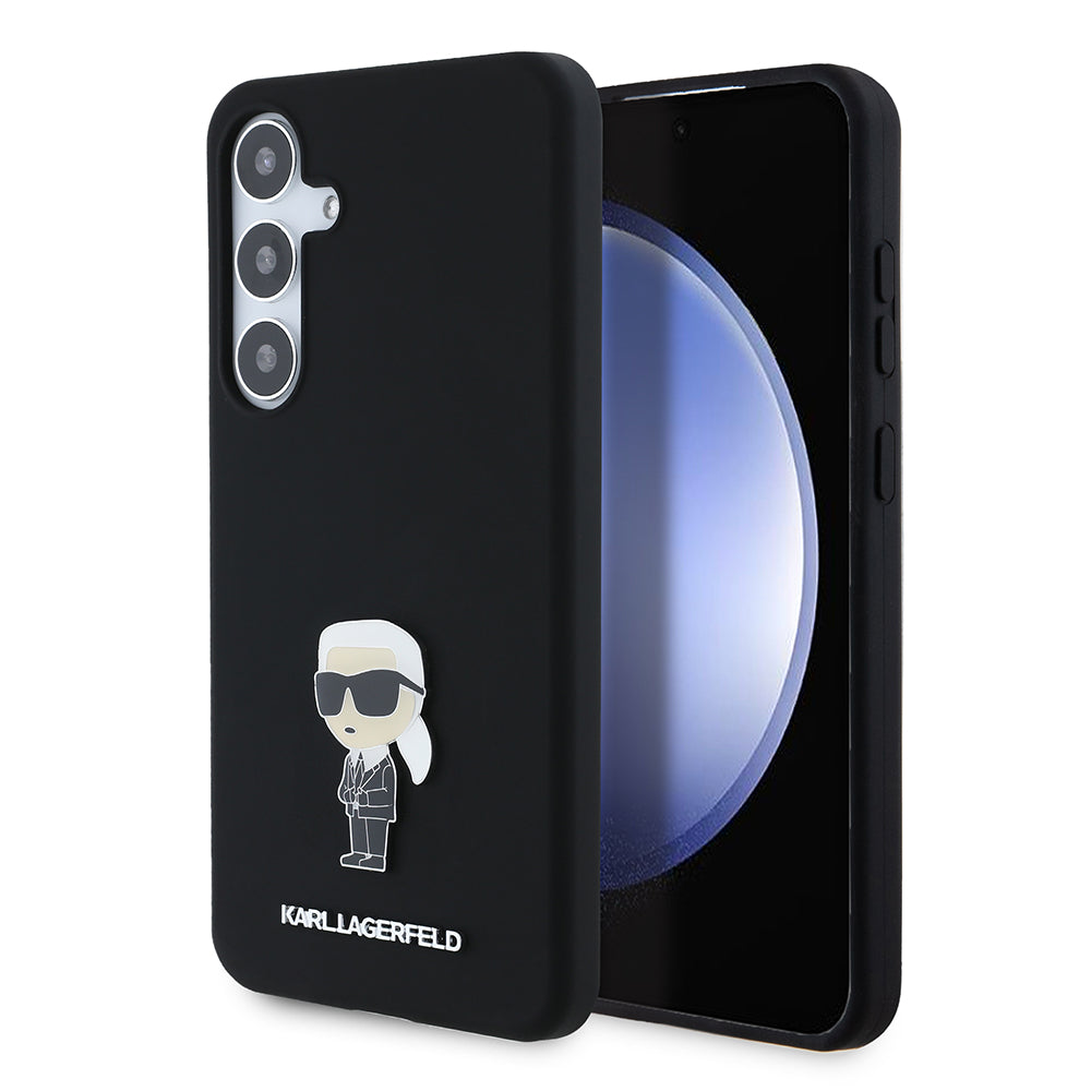 Karl Lagerfeld - Silicone (KLHCS24MSMHKNPK) - Samsung Galaxy S24 Plus - Ikonik Metal Pin