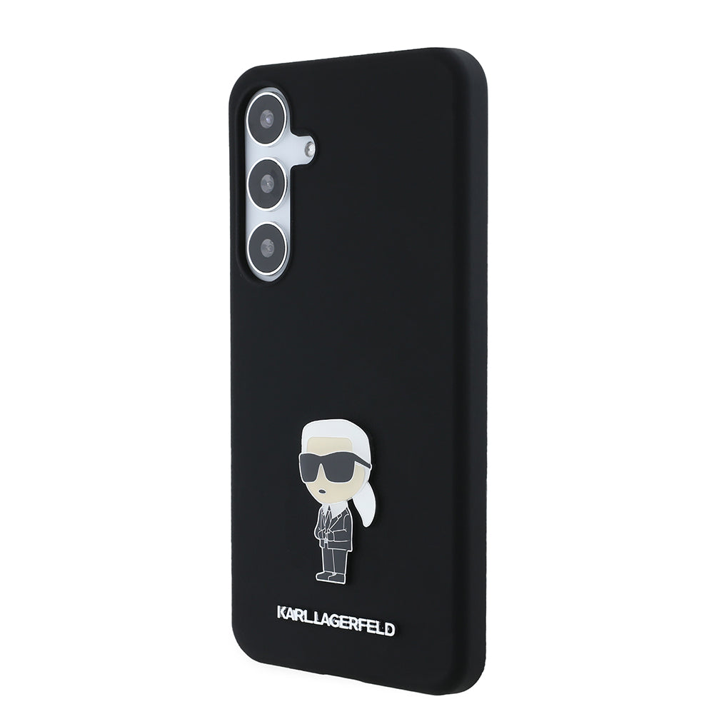 Karl Lagerfeld - Silicone (KLHCS24MSMHKNPK) - Samsung Galaxy S24 Plus - Ikonik Metal Pin